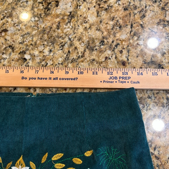 SHEIN Floral Embroidery Corduroy Bodycon Skirt. Size small - Picture 5 of 7